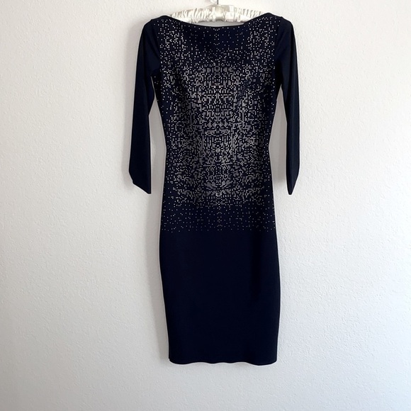 Sz38 La Petite Robe di Chiara Boni Bateau Neckline Knee-Length Dress Sz 2- XS - Picture 3 of 14